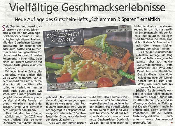 Vielfältige Geschmackserlebnisse